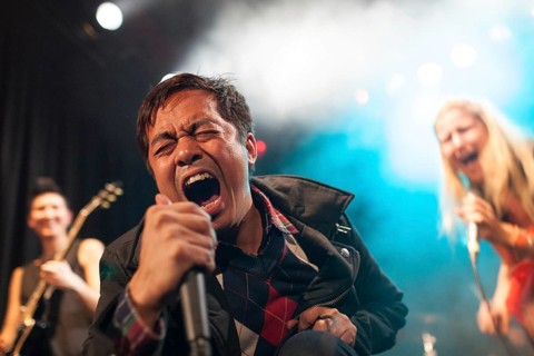DEU Germany Germany Berlin The Burmese punk band Side Effect during their performance at Festaal