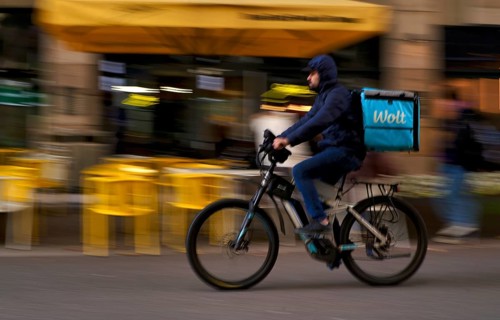 Wolt Enterprises Oy, logo, delivery service, courier service, bicycle courier, courier driver rides