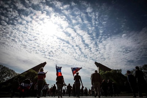 DEU Germany Germany Berlin Russian commemoration of the 70th anniversary of the end of the war at