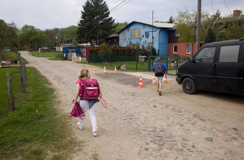 Germany JAMEL children return from school