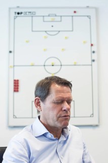 DEU Hamburg The Dane Frank Andresen, sports director of HSV, in his office in the Imtech Arena.