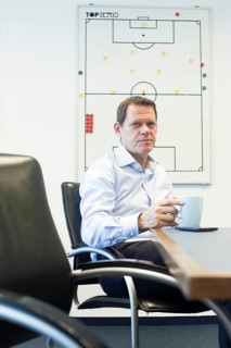 DEU Hamburg The Dane Frank Andresen, sports director of HSV, in his office in the Imtech Arena.