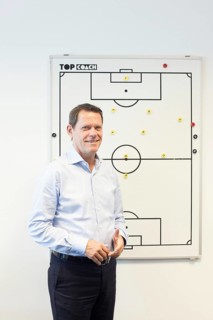 DEU Hamburg The Dane Frank Andresen, sports director of HSV, in his office in the Imtech Arena.