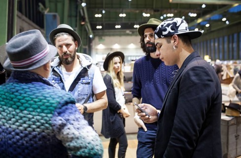 DEU Germany Berlin Bread&Butter fashion fair in the halls of the former Tempelhof airport. DEU