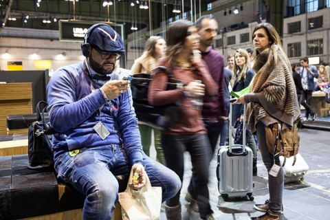 DEU Germany Berlin Bread&Butter fashion fair in the halls of the former Tempelhof airport. DEU