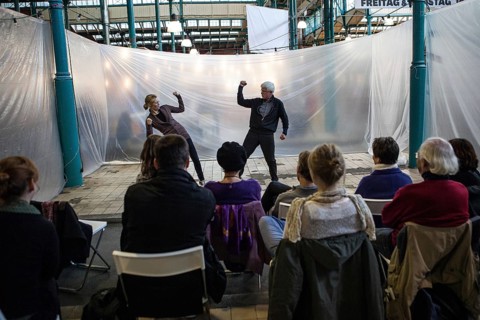 DEU Germany Germany Berlin Citizen Art Days by the artist group 'Parallel Worlds at Markthalle Neun