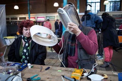 DEU Germany Germany Berlin Citizen Art Days by the artist group 'Parallel Worlds at Markthalle Neun