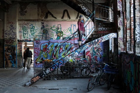 DEU Germany Germany Berlin Citizen Art Days by the artist group 'Parallel Worlds at Markthalle Neun