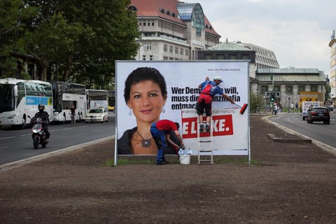 DEU Germany Germany Berlin election posters of the party Die Linke
