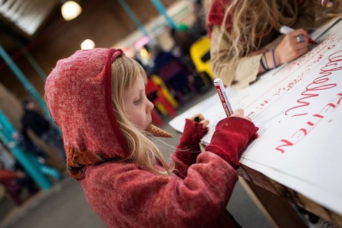 DEU Germany Germany Berlin Citizen Art Days by the artist group 'Parallel Worlds at Markthalle Neun
