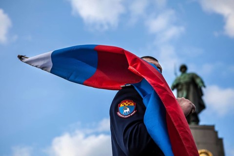 DEU Germany Germany Berlin Pro-Russian demonstration against NATO expansion in Ukraine and for
