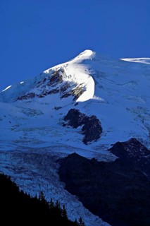 Snow-capped Dome du Goûter, Chamonix-Mont-Blanc, Haute-Savoie, France