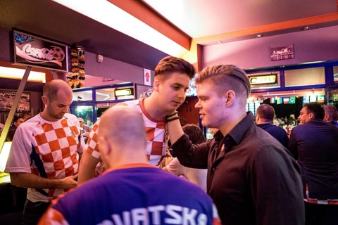 DEU Germany Germany Berlin Public viewing of the World Cup preliminary match between Croatia and