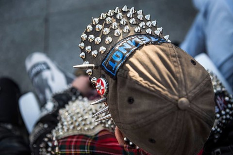 DEU Germany Germany Berlin Monday demonstration on Potsdamer Platz, as an alternative during the