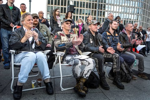 DEU Germany Germany Berlin Monday demonstration on Potsdamer Platz, as an alternative during the