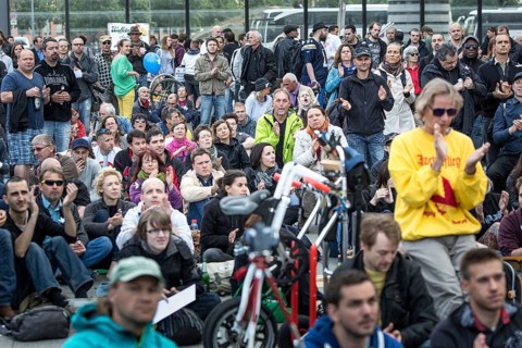 DEU Germany Germany Berlin Monday demonstration on Potsdamer Platz, as an alternative during the
