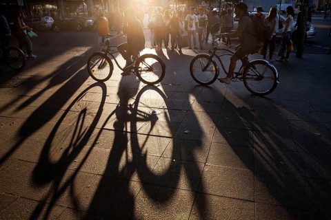 DEU Germany Germany Berlin Cyclists in the capital