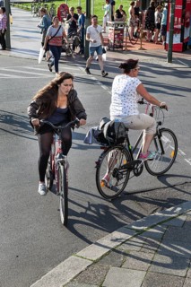 DEU Germany Germany Berlin Cyclists in the capital