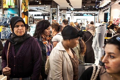 DEU Germany Germany Berlin Opening hopper of the new Primark movie at Alexanderplatz