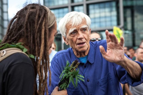 DEU Germany Germany Berlin demonstrators at the Hemp Parade 2014