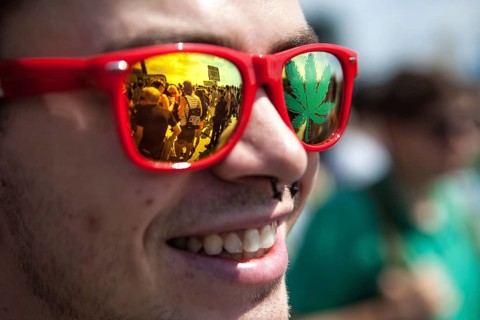 DEU Germany Germany Berlin demonstrators at the Hemp Parade 2014