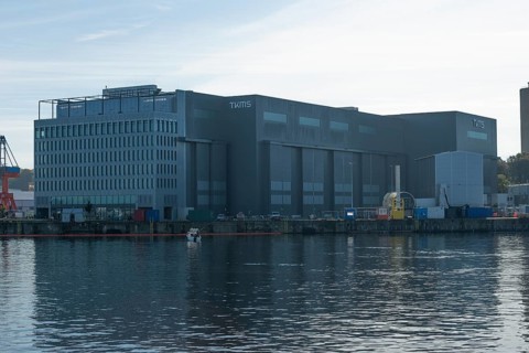 ThyssenKrupp Marine Systems, TKMS shipyard, Halle, port, Baltic Sea, Kiel, Kiel Fjord, shipping