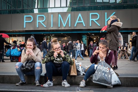 DEU Germany Germany Berlin scene in front of the Primark movie on Alexanderplatz