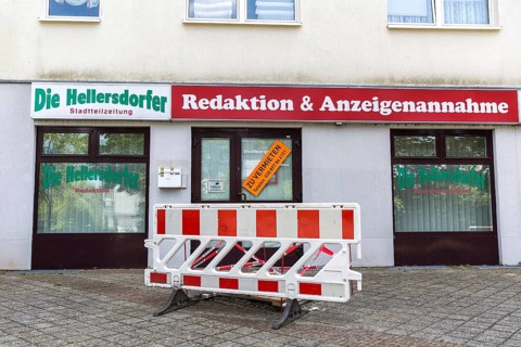 DEU Germany Germany Berlin Living in Berlin-Hellersdorf. Closed local newspaper