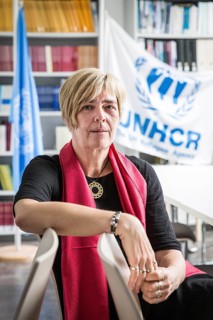 DEU Germany Germany Berlin Portrait of Katharina Lumpp, representative of UNHCR in Germany, in the