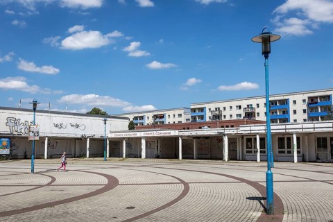 DEU Germany Germany Berlin Living in Berlin-Hellersdorf. Central orphaned square on Schneeberger