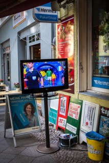 DEU Germany Germany Berlin TV broadcast of euro 2016 in Berlin