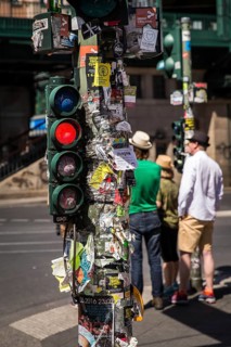DEU Germany Germany Berlin Traffic lights at the intersection of Danziger Straße and Eberswalder