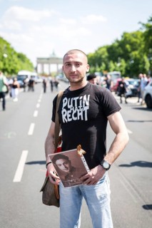 DEU Germany Germany Berlin Members of the Russian rocker group Nightwolves celebrated the 71st