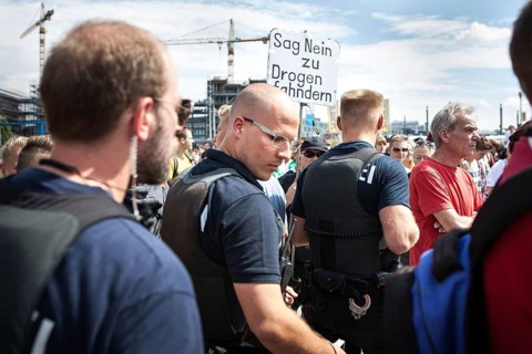 DEU Germany Germany Berlin demonstrators at the Hemp Parade 2014