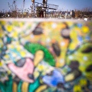 DEU Germany Germany Berlin Scenes of raised bed gardens on the site of the former Tempelhof airport