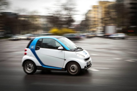 DEU Germany Germany Berlin car sharing scenes in the capital