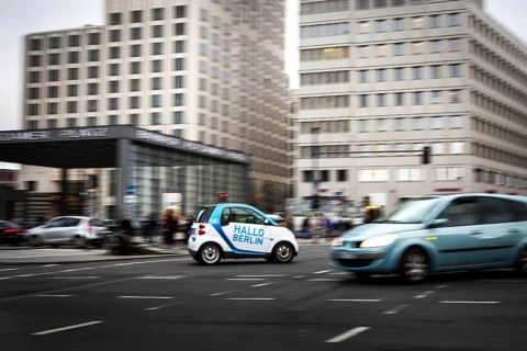 DEU Germany Germany Berlin car sharing scenes in the capital