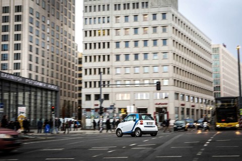 DEU Germany Germany Berlin car sharing scenes in the capital