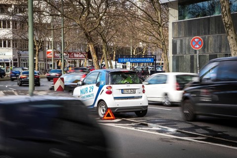 DEU Germany Germany Berlin car sharing scenes in the capital
