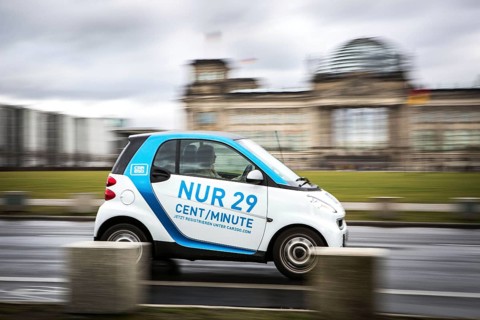 DEU Germany Germany Berlin car sharing scenes in the capital