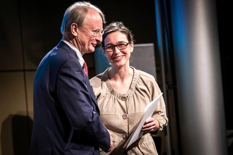 DEU Germany Germany Berlin Awarding of the Will Grohmann Prize 2014 to Nadine Fecht at the Academy