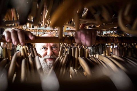 DEU Germany Germany Berlin iron collector Eberhard Rhode from Berlin-Karlshorst with his