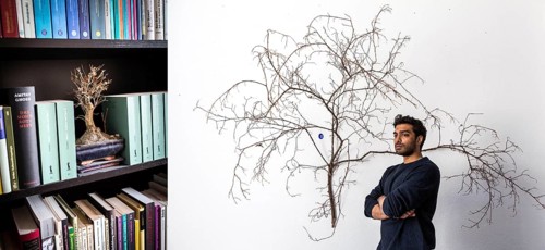 DEU Germany Germany Berlin The Tamil writer Senthuran Varatharjara in his Berlin apartment
