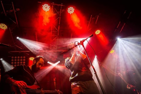DEU Germany Germany Berlin Performance of the Syrian band Khebez Dawle in a private club
