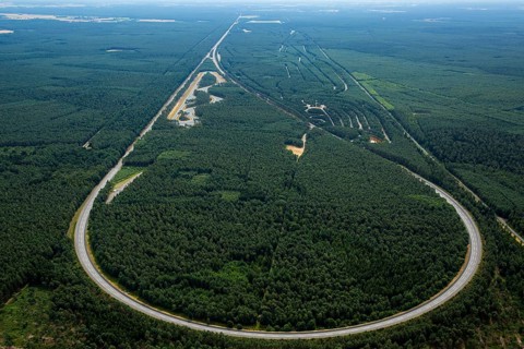 Volkswagen AG proving ground Ehra-Lessien, proving ground Ehra, Volkswagen plant Wolfsburg, Lower