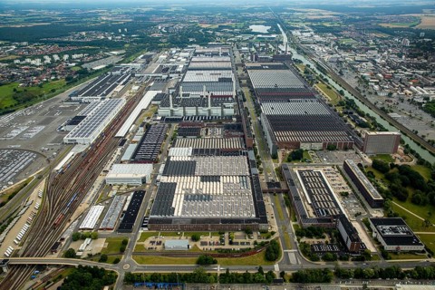 Volkswagenwerk Wolfsburg, Lower Saxony, Germany, Europe, aerial photo, birds-eyes view, aerial