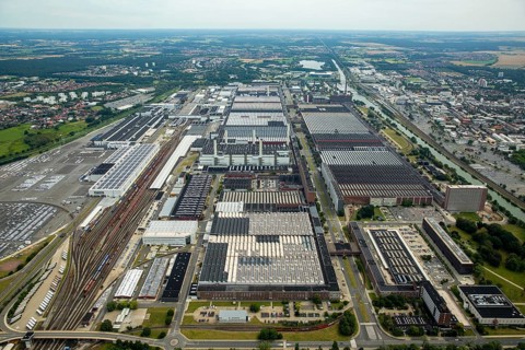 Volkswagenwerk Wolfsburg, Lower Saxony, Germany, Europe, aerial photo, birds-eyes view, aerial