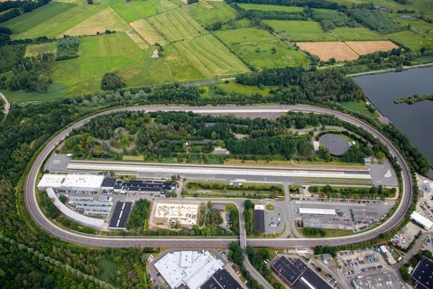Test site on the Wohltbergbach factory premises, Volkswagen plant Wolfsburg, Lower Saxony, Germany,