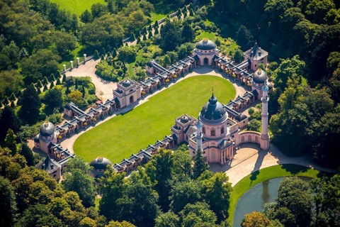 Red Mosque in the Turkish Garden, Schwetzingen Palace with Palace Garden, Schwetzingen,