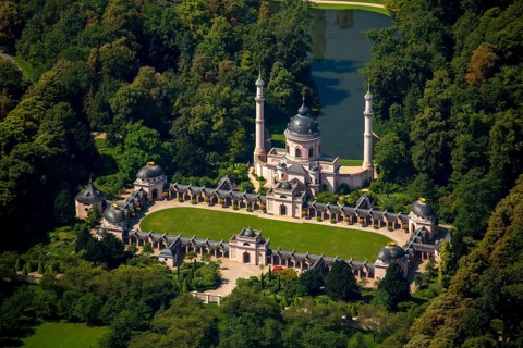 Red Mosque in the Turkish Garden, Schwetzingen Palace with Palace Garden, Schwetzingen,